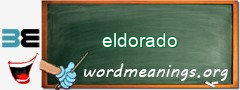 WordMeaning blackboard for eldorado